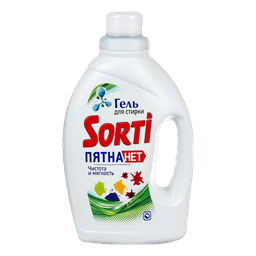 Гель для стирки белья 1200 гр "Sorti", Пятна нет