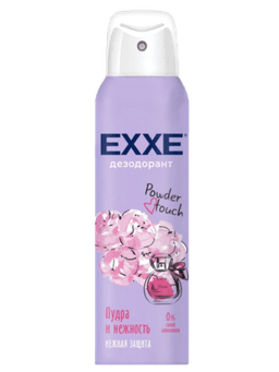 Дезодорант спрей 150 мл "EXXE" ЖЕНСКИЙ, Powder touch/Пудра и нежность