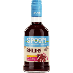 Сироп "Spoom" FITNESS без сахара, бутылка 250 мл, Вишня / CHERRY
