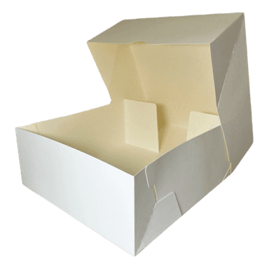 Упаковка бумажная для десертов ForGenika CAKE White 255*255*105 мм