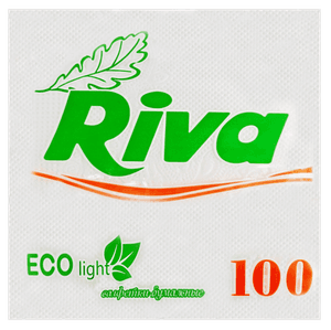 Салфетка бумажная 1/однослойная "Riva" БЕЛАЯ/50 лист.пачке/ (20 пач.упак)