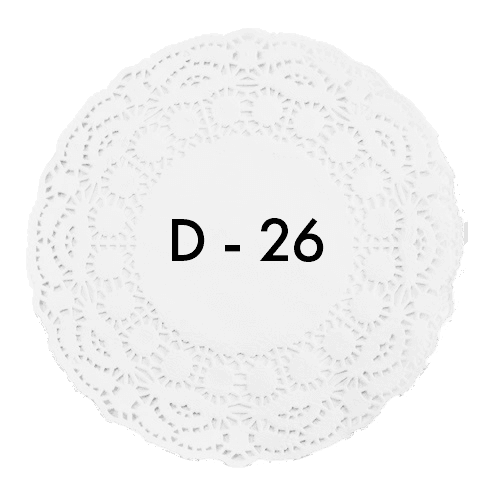 Ажурные салфетки D-26 см