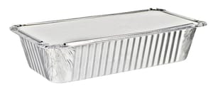 Касалетка 940 мл 221*117*54 мм алюминевая + крышка КОМПЛЕКТ