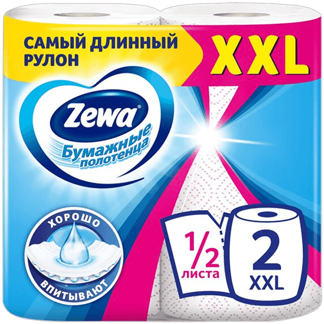 Полотенце бумажное 2-х/двухслойное "Zewa" Декор XXL (2 шт.упак) Полотенце бумажное 2-х/двухслойное "Zewa" Декор XXL (2 шт.упак)