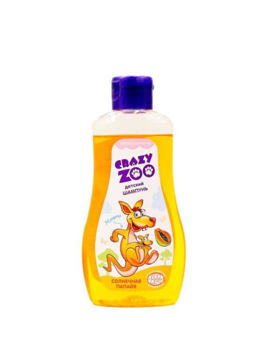 Шампунь 280 мл "Crazy Zoo" Солнечная папайя, детский Шампунь 280 мл "Crazy Zoo" Солнечная папайя, детский