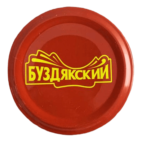 Крышка D-58 мм металлич винтовая Красная с надписью для стеклобанок Крышка D-58 мм металлич винтовая Красная с надписью для стеклобанок