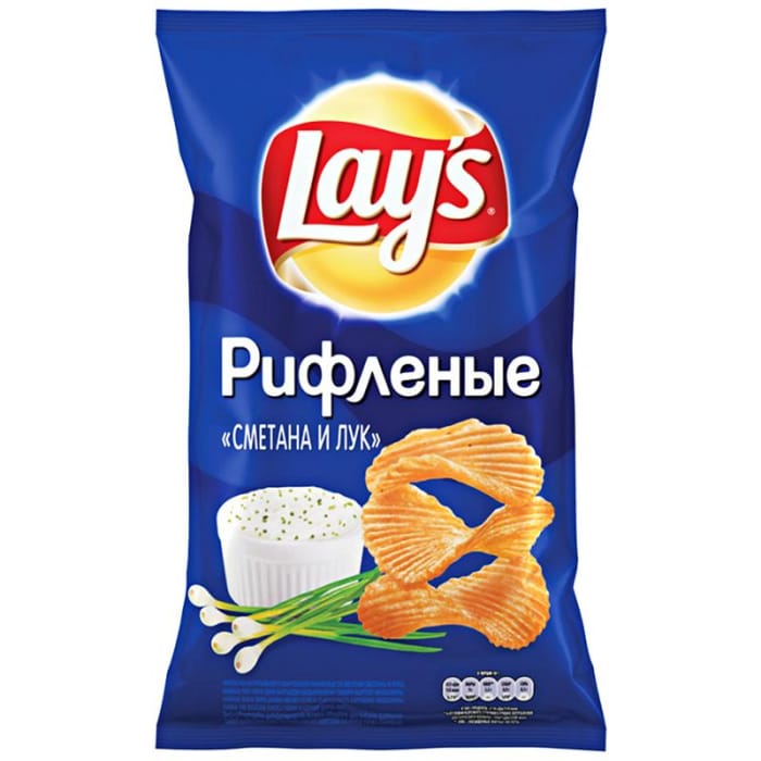 Чипсы "LAYS" 140 г ассортимент, Сметана/Лук Чипсы "LAYS" 140 г ассортимент, Сметана/Лук