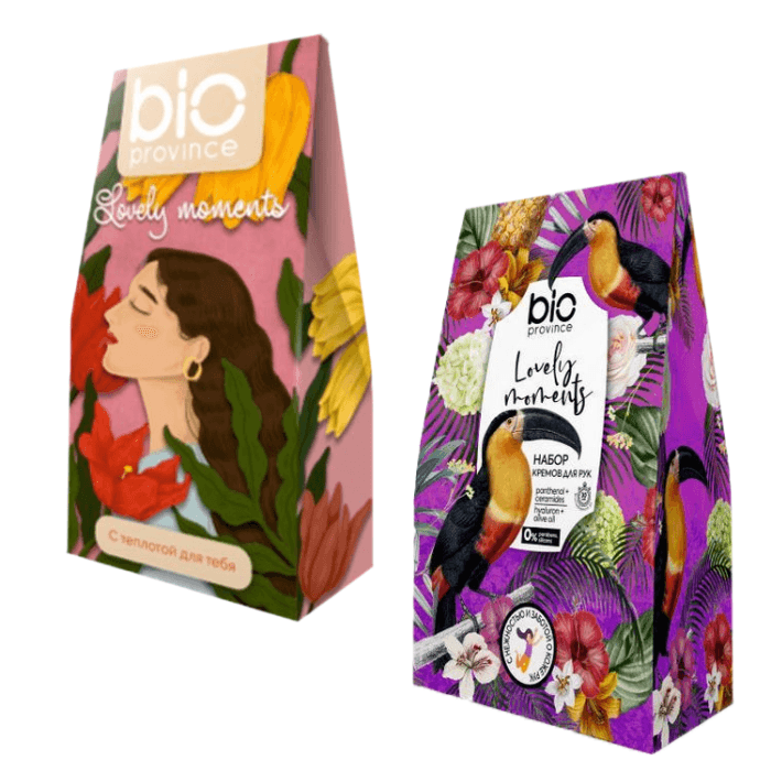 Подарочный набор "BIOPROVINCE" Lovely Moments: Крем для рук питательный 75 мл + Крем для рук увлажняющий 75 мл Подарочный набор "BIOPROVINCE" Lovely Moments: Крем для рук питательный 75 мл + Крем для рук увлажняющий 75 мл