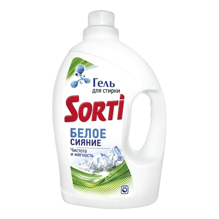 Гель для стирки белья 1200 гр "Sorti", Белое сияние Гель для стирки белья 1200 гр "Sorti", Белое сияние